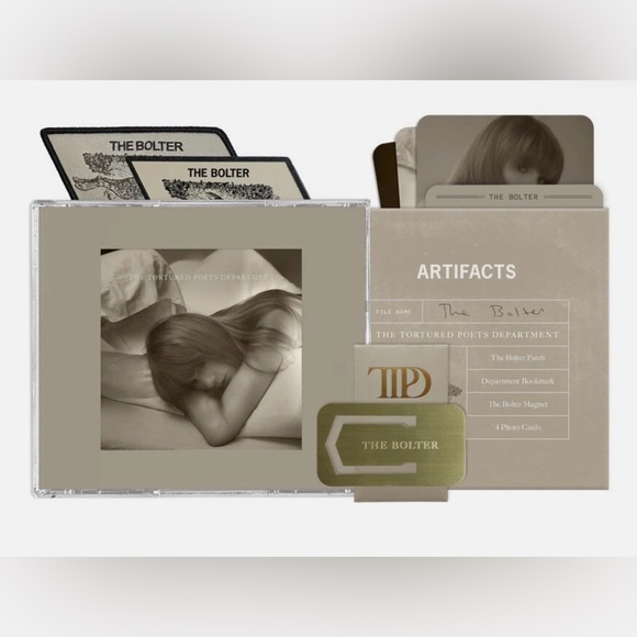 THE TORTURED POETS DEPARTMENT COLLECTOR'S EDITION DELUXE CD  "THE BOLTER” - Picture 1 of 4